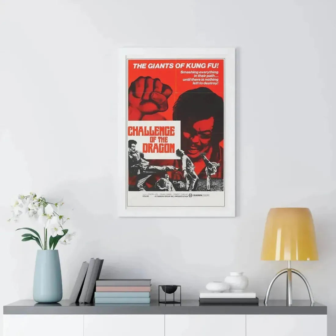 CHALLENGE OF THE DRAGON 1974 - Framed Movie Poster - The Sticker Space
