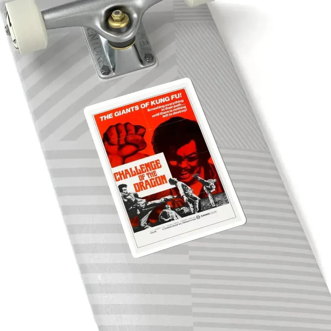 CHALLENGE OF THE DRAGON 1974 Movie Poster - STICKER Vinyl Kiss-Cut Decal - The Sticker Space
