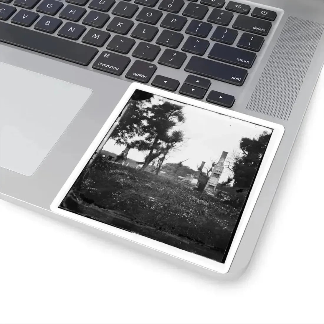 Charles City Court House, Va. Ruins of Houses (U.S. Civil War) STICKER Vinyl Kiss-Cut Decal - The Sticker Space