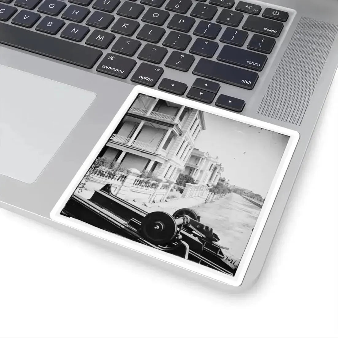 Charleston, S.C. East Battery; Dismantled Blakely Gun in Foreground (U.S. Civil War) STICKER Vinyl Kiss-Cut Decal - The Sticker Space