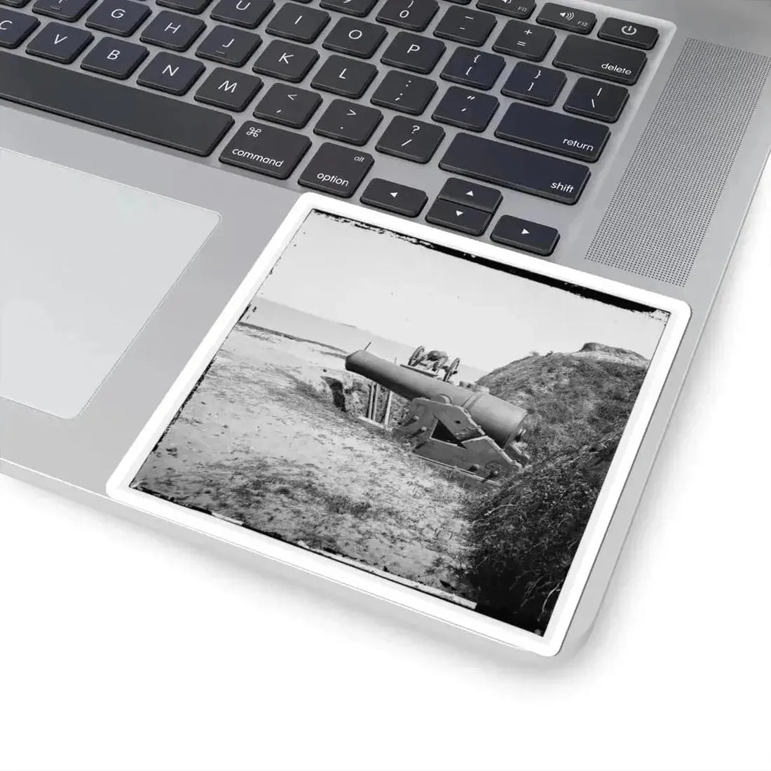 Charleston, S.C. Guns of Fort Johnson; Fort Sumter in Distance (U.S. Civil War) STICKER Vinyl Kiss-Cut Decal - The Sticker Space