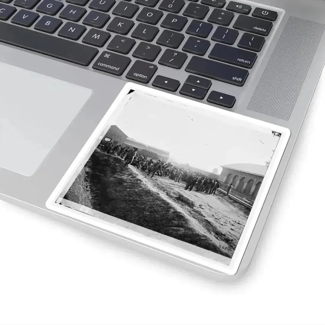 Chattanooga, Tenn. Confederate Prisoners at Railroad Depot (U.S. Civil War) STICKER Vinyl Kiss-Cut Decal - The Sticker Space