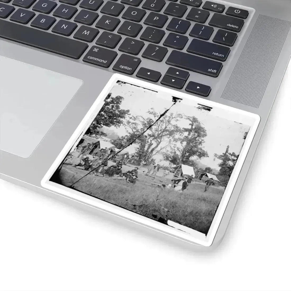 Chattanooga, Tenn., Vicinity. Federal Camp by the Tennessee River (U.S. Civil War) STICKER Vinyl Kiss-Cut Decal - The Sticker Space