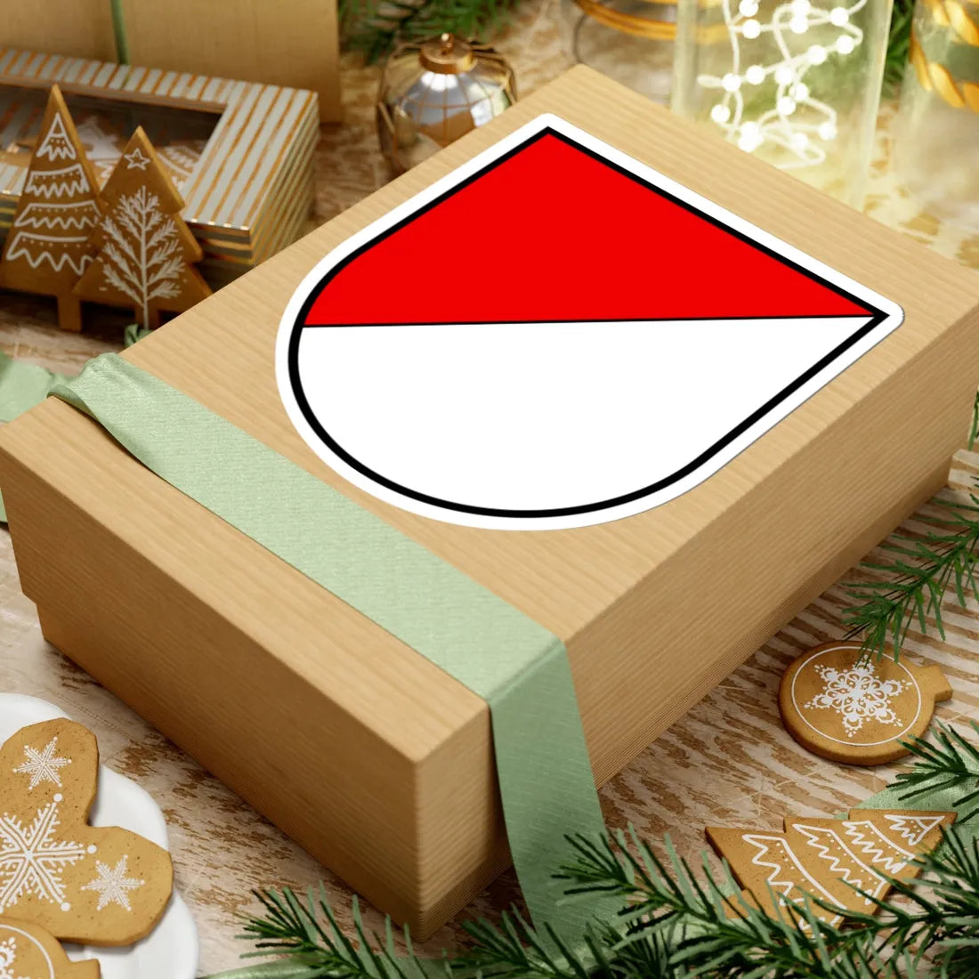 CHE Gösgen COA (Switzerland) (Coat of Arms) STICKER Vinyl Kiss-Cut Decal - The Sticker Space