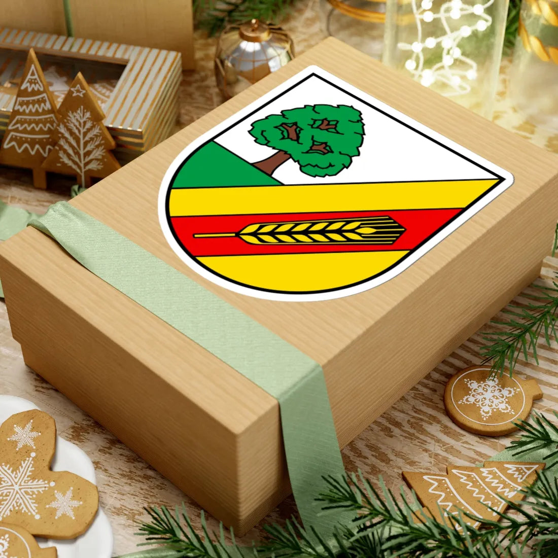 CHE Lüsslingen-Nennigkofen COA (Switzerland) (Coat of Arms) STICKER Vinyl Kiss-Cut Decal - The Sticker Space