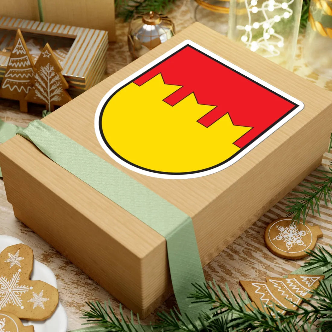 CHE Mesocco COA (Switzerland) (Coat of Arms) STICKER Vinyl Kiss-Cut Decal - The Sticker Space