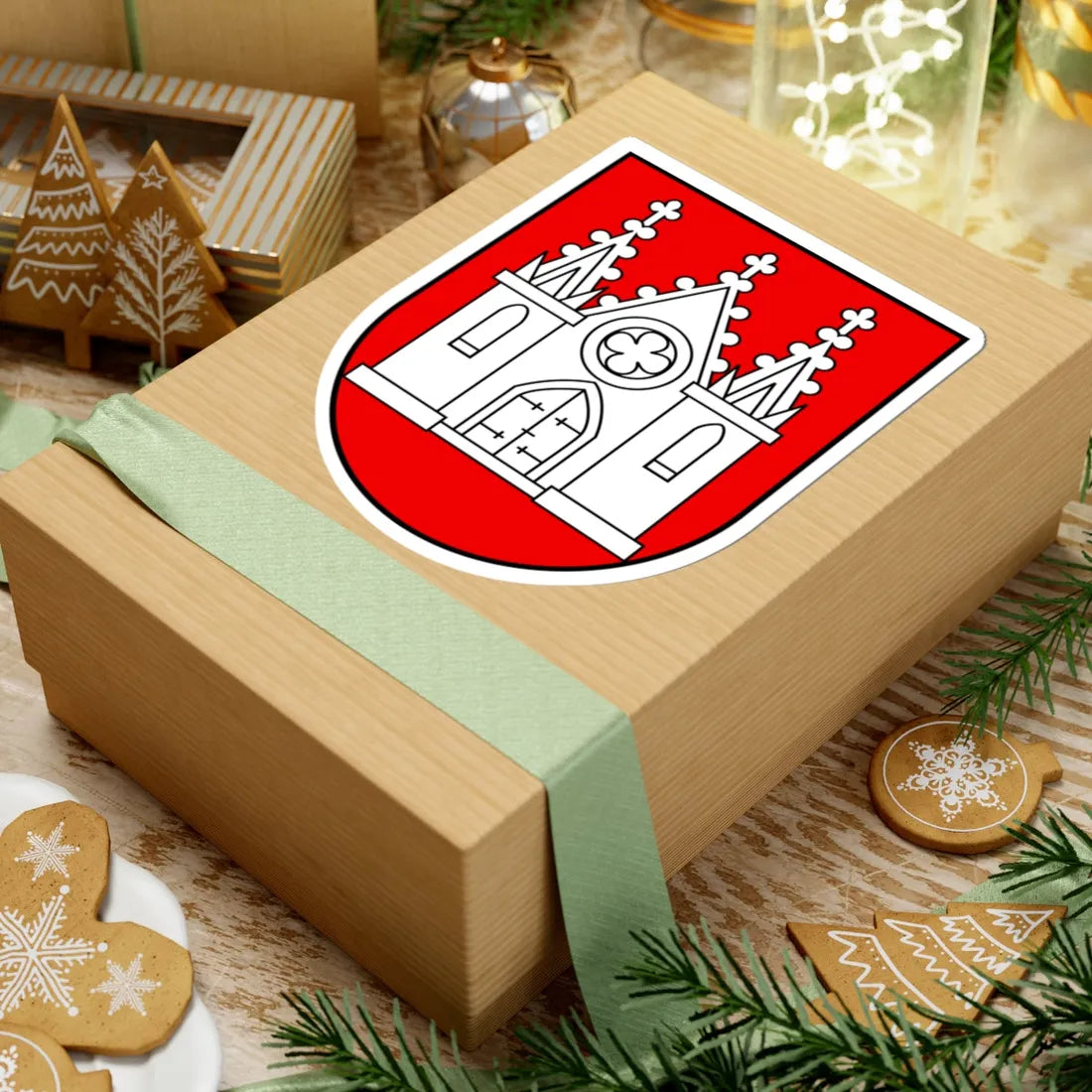 CHE Moutier ancien district COA (Switzerland) (Coat of Arms) STICKER Vinyl Kiss-Cut Decal - The Sticker Space