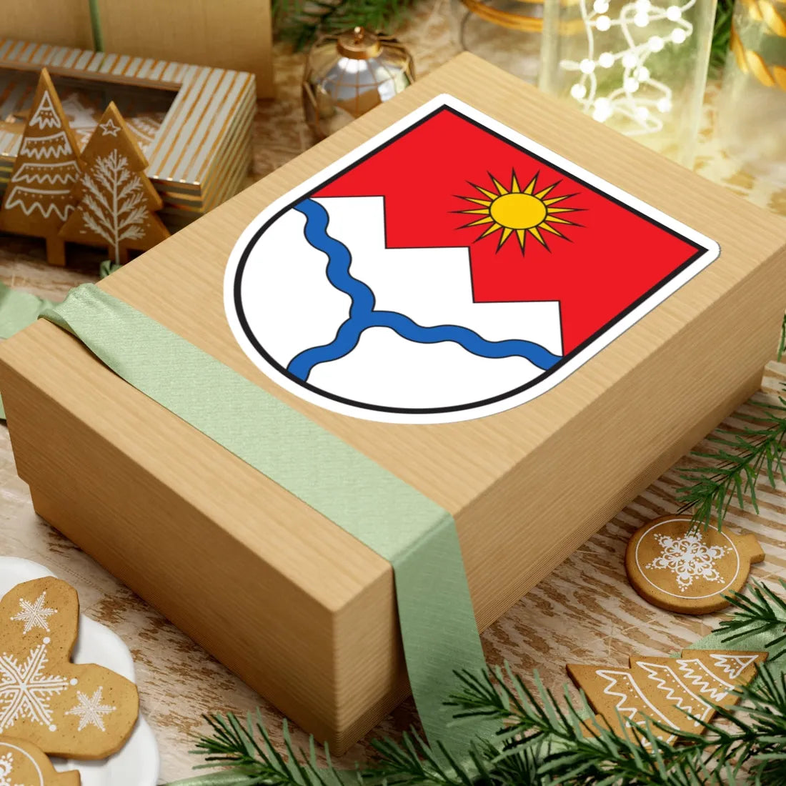 CHE Muntogna da Schons COA (Switzerland) (Coat of Arms) STICKER Vinyl Kiss-Cut Decal - The Sticker Space