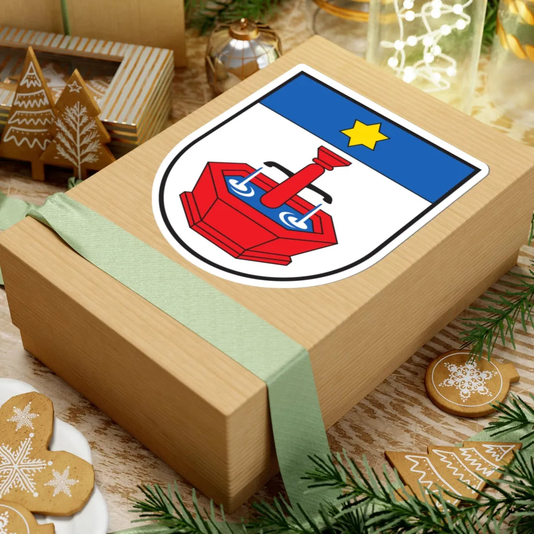 CHE Rothenbrunnen COA (Switzerland) (Coat of Arms) STICKER Vinyl Kiss-Cut Decal - The Sticker Space