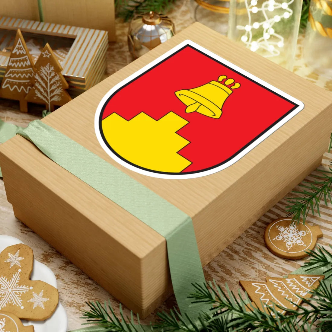 CHE Tschappina COA (Switzerland) (Coat of Arms) STICKER Vinyl Kiss-Cut Decal - The Sticker Space