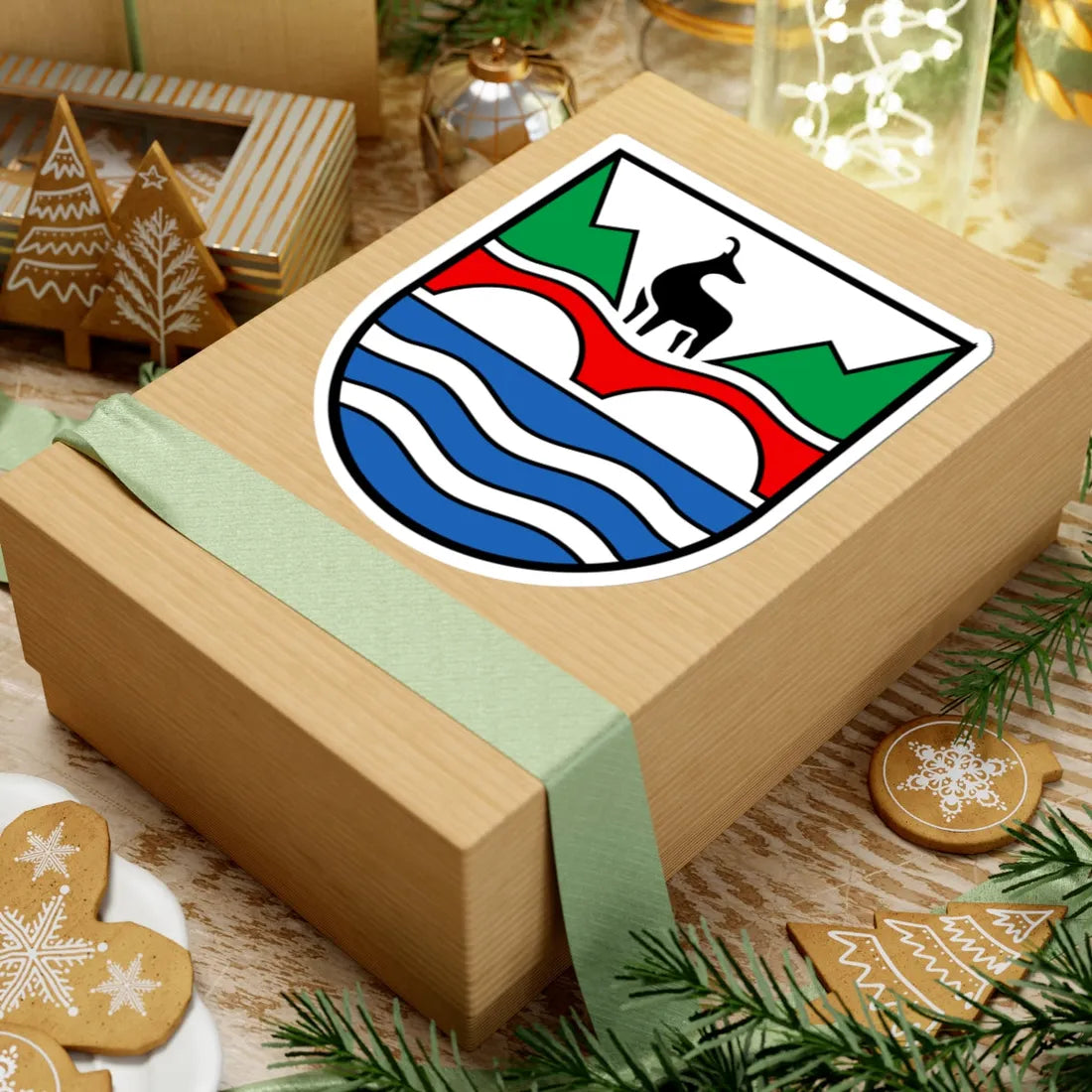 CHE Verzasca TI COA (Switzerland) (Coat of Arms) STICKER Vinyl Kiss-Cut Decal - The Sticker Space