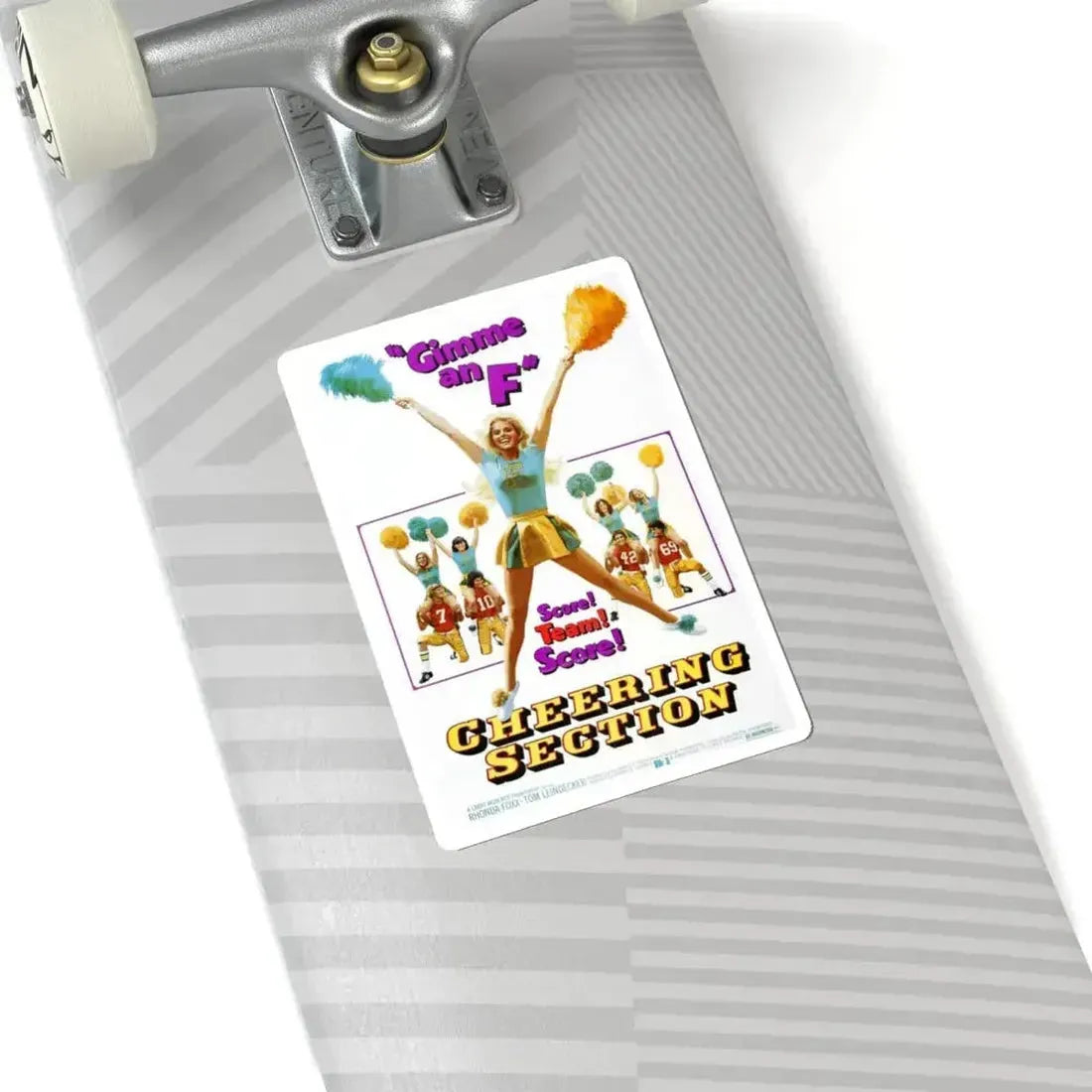 CHEERING SECTION 1977 Movie Poster - STICKER Vinyl Kiss-Cut Decal - The Sticker Space