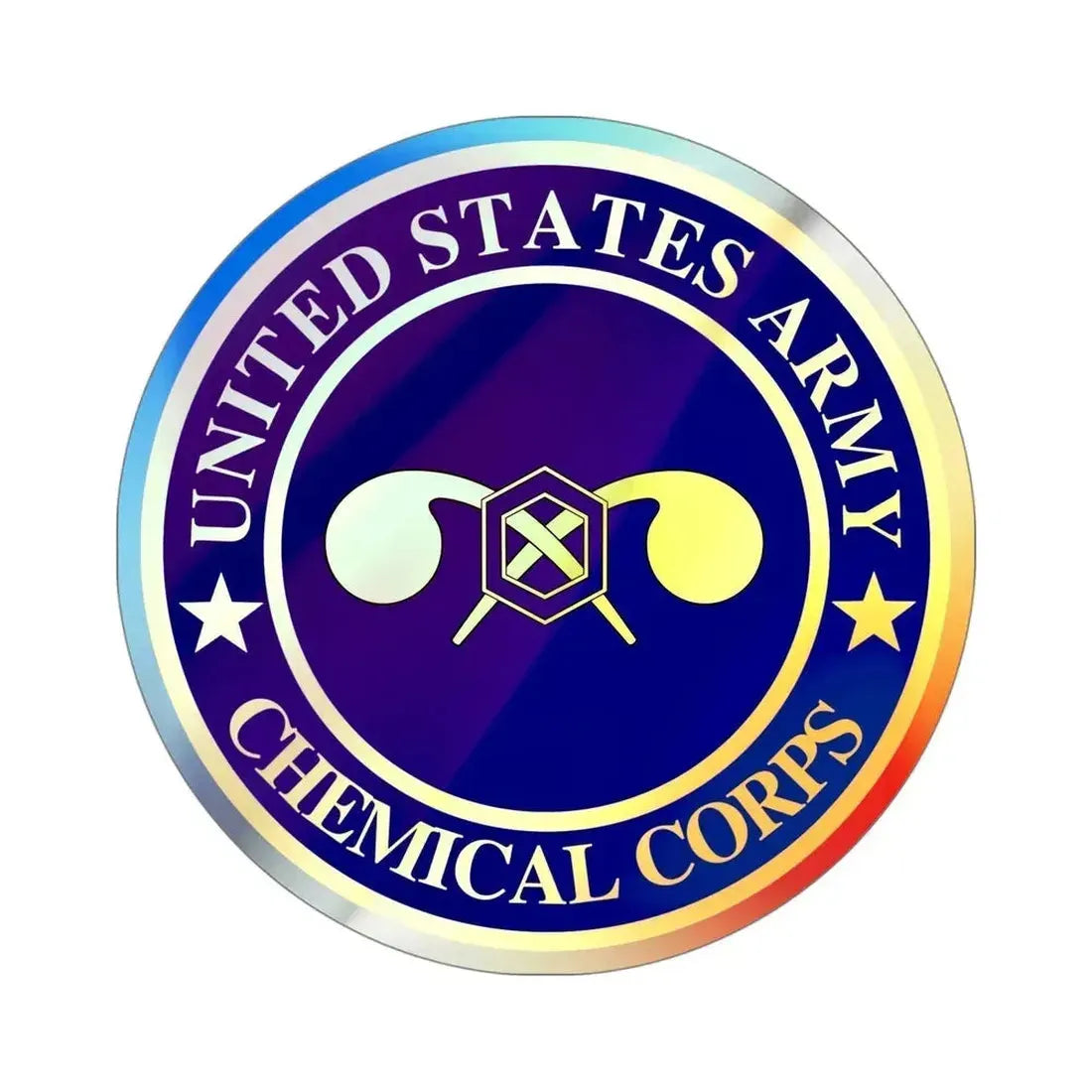Chemical Corps (U.S. Army) Holographic STICKER Die-Cut Vinyl Decal - The Sticker Space