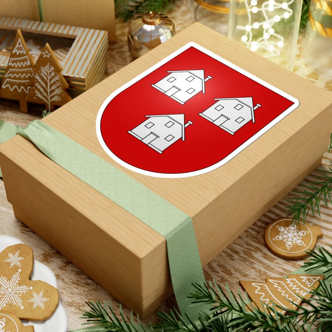 Chesalles-sur-Oron-coat of arms (Switzerland) (Coat of Arms) STICKER Vinyl Kiss-Cut Decal - The Sticker Space