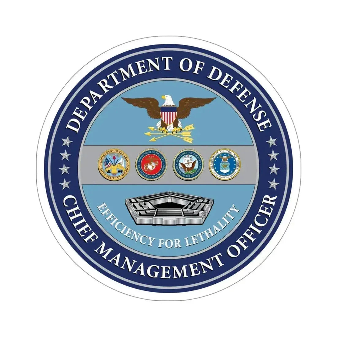 Chief Management Officer of the Department of Defense STICKER Vinyl Die-Cut Decal - The Sticker Space