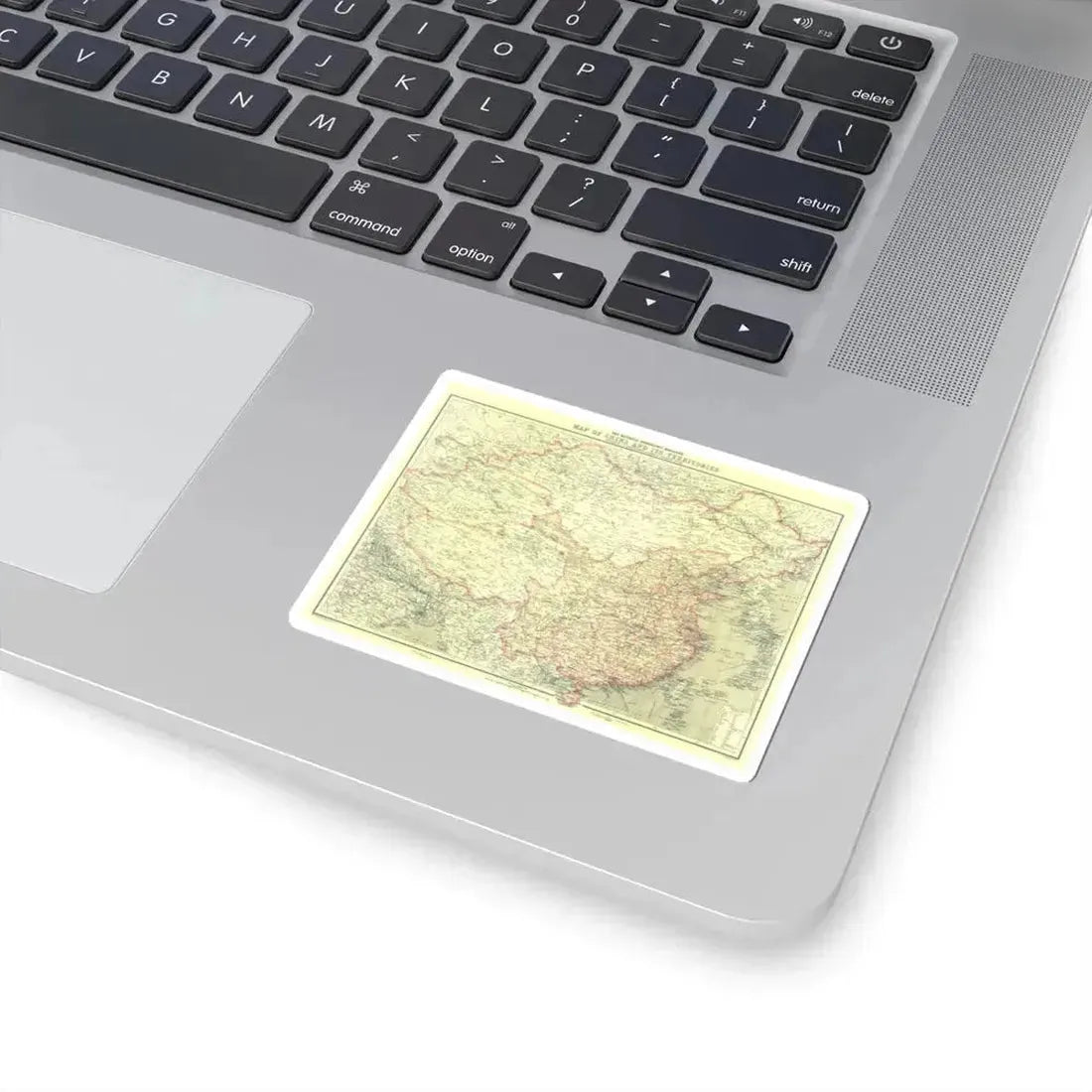 China and its Territories (1912) (Map) STICKER Vinyl Kiss-Cut Decal - The Sticker Space