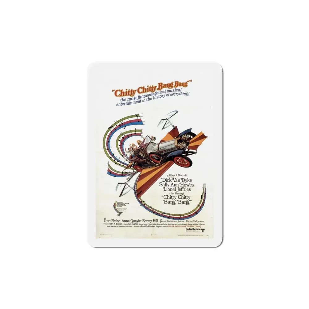 Chitty Chitty Bang Bang 1968 Movie Poster Refrigerator Magnet - The Sticker Space
