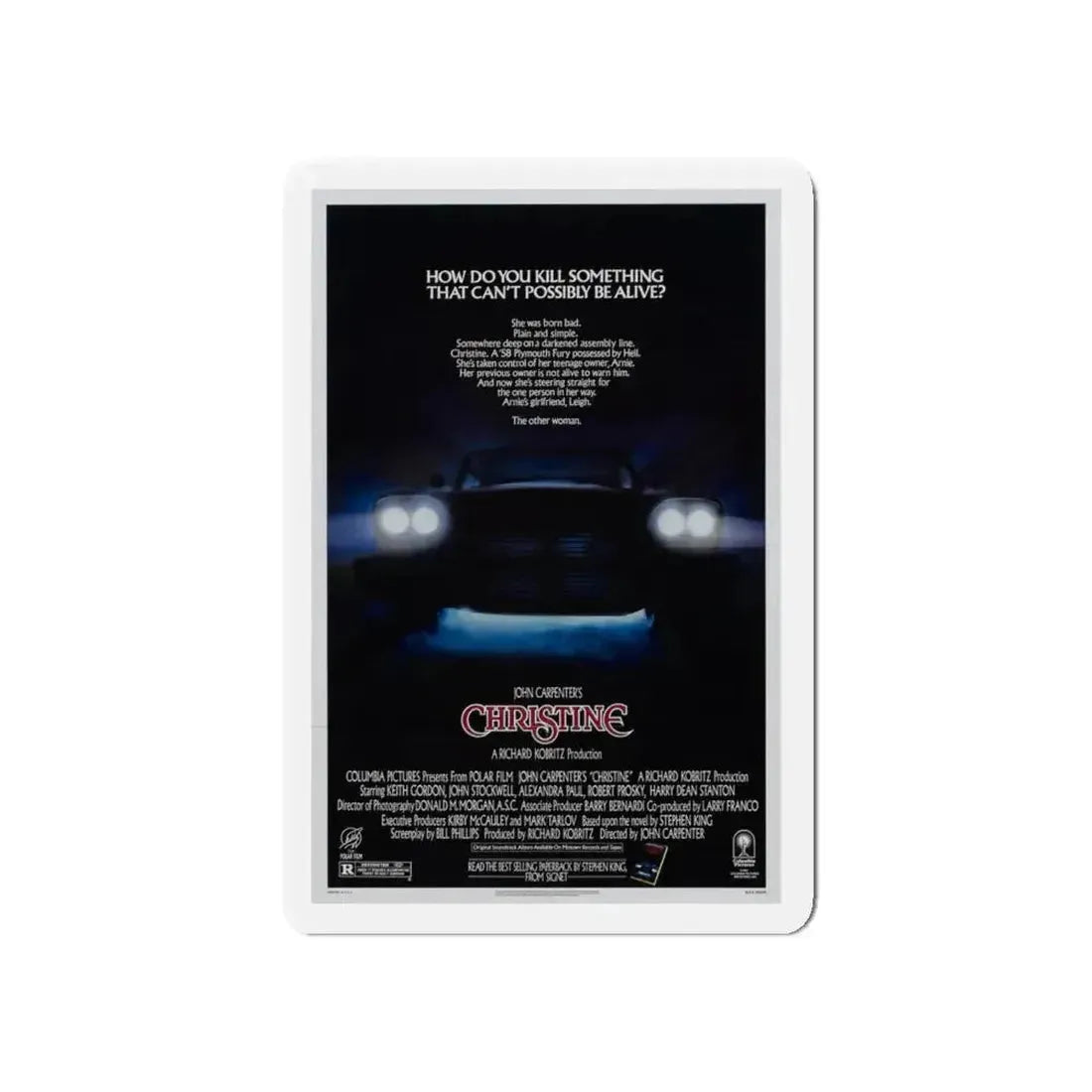 CHRISTINE 1983 Movie Poster - Refrigerator Magnet - The Sticker Space