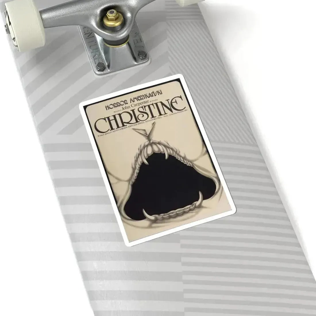 CHRISTINE (POLISH) 1983 Movie Poster - STICKER Vinyl Kiss-Cut Decal - The Sticker Space