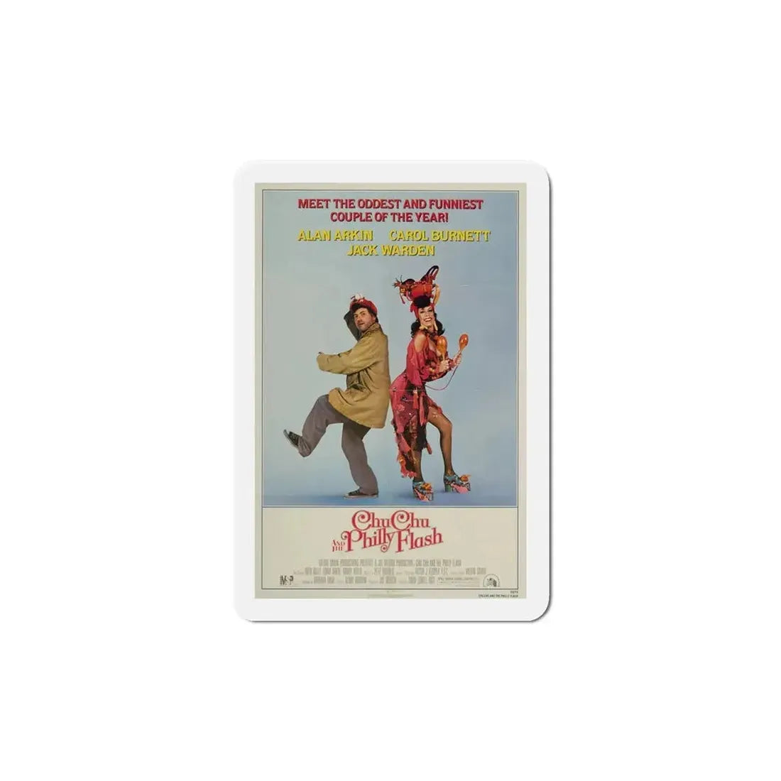 Chu Chu and the Philly Flash 1981 Movie Poster Refrigerator Magnet - The Sticker Space