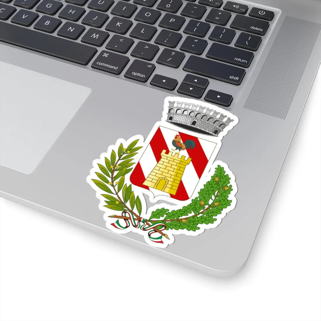 Cipressa-Stemma (Italy) (Coat of Arms) STICKER Vinyl Kiss-Cut Decal - The Sticker Space