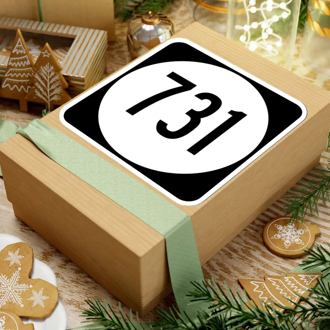 Circle sign 731 Virginia (Virginia) (Road Sign) STICKER Vinyl Kiss-Cut Decal - The Sticker Space