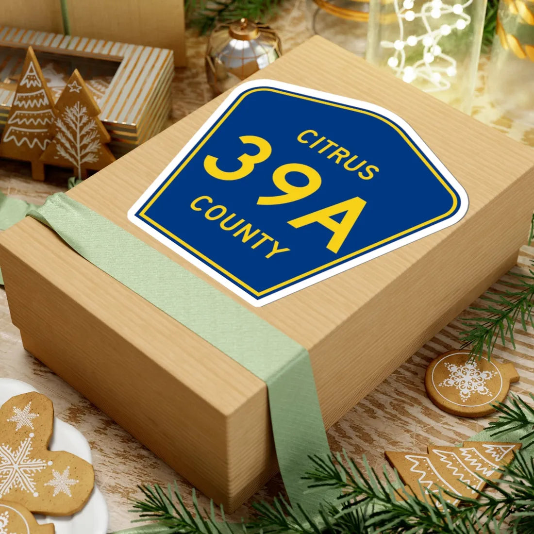 Citrus County 39A (Florida) (Road Sign) STICKER Vinyl Kiss-Cut Decal - The Sticker Space