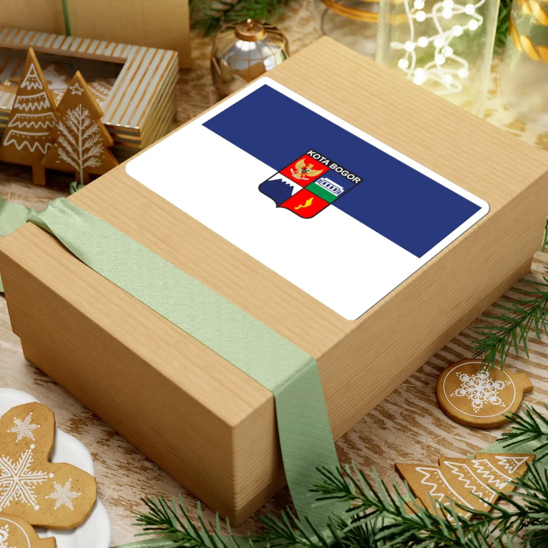 City Flag of Bogor (Indonesia) STICKER Vinyl Kiss-Cut Decal - The Sticker Space