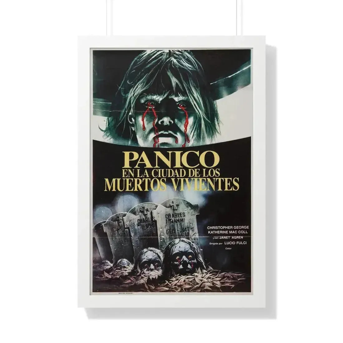 CITY OF THE LIVING DEAD (ARGENTINA) 1980 - Framed Movie Poster - The Sticker Space