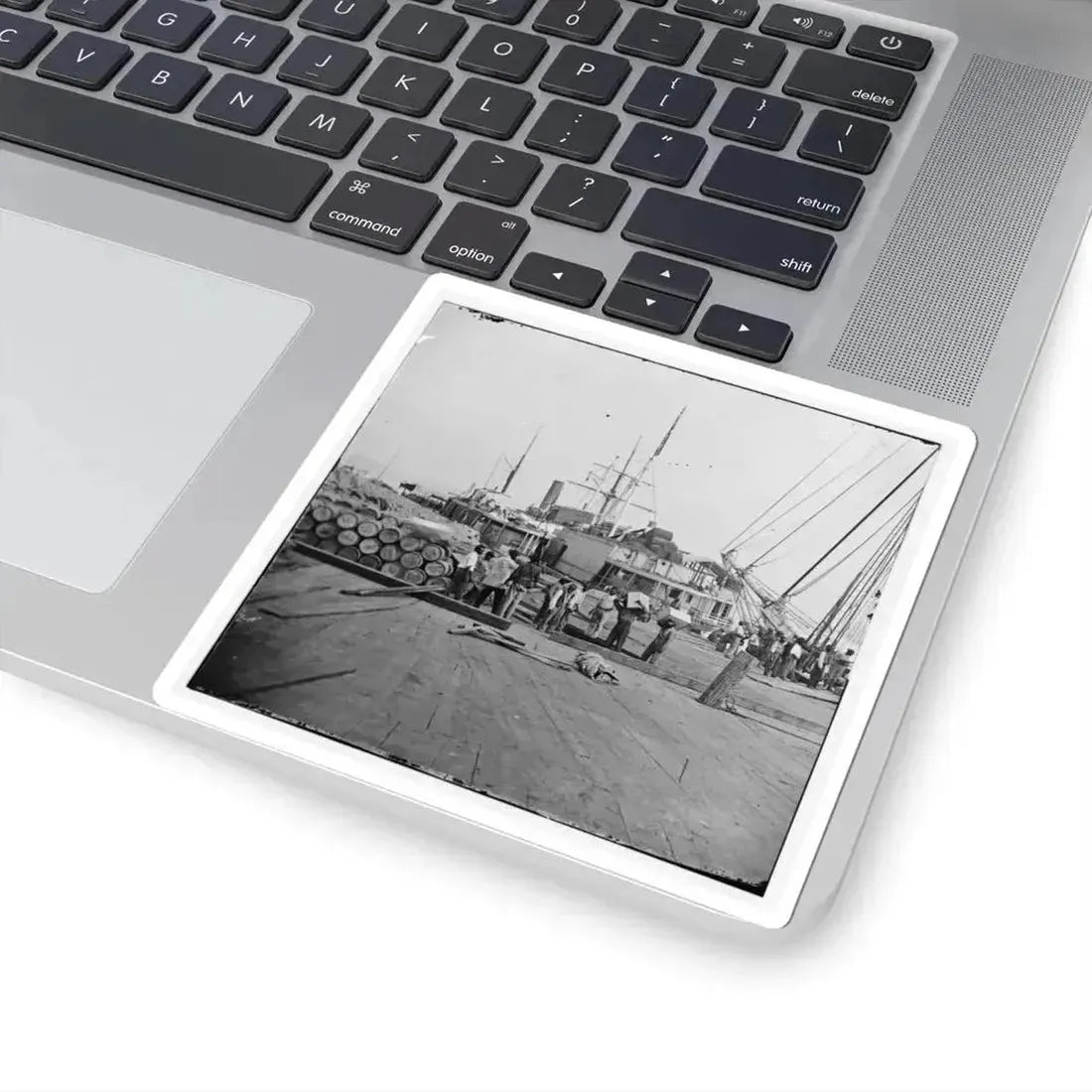 City Point, Va. African Americans Unloading Vessels at Landing (U.S. Civil War) STICKER Vinyl Kiss-Cut Decal - The Sticker Space