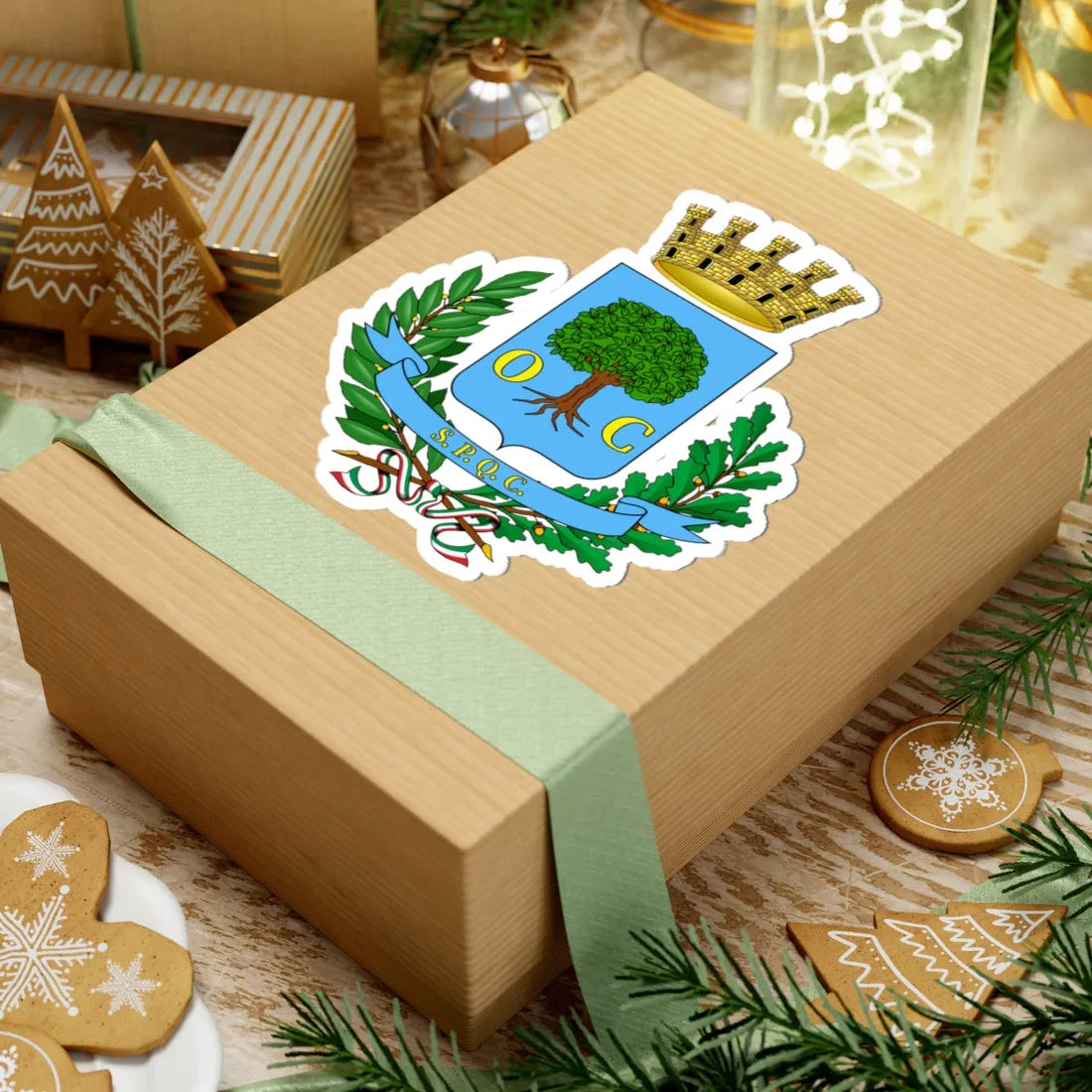 Civitavecchia-Stemma (Italy) (Coat of Arms) STICKER Vinyl Kiss-Cut Decal - The Sticker Space