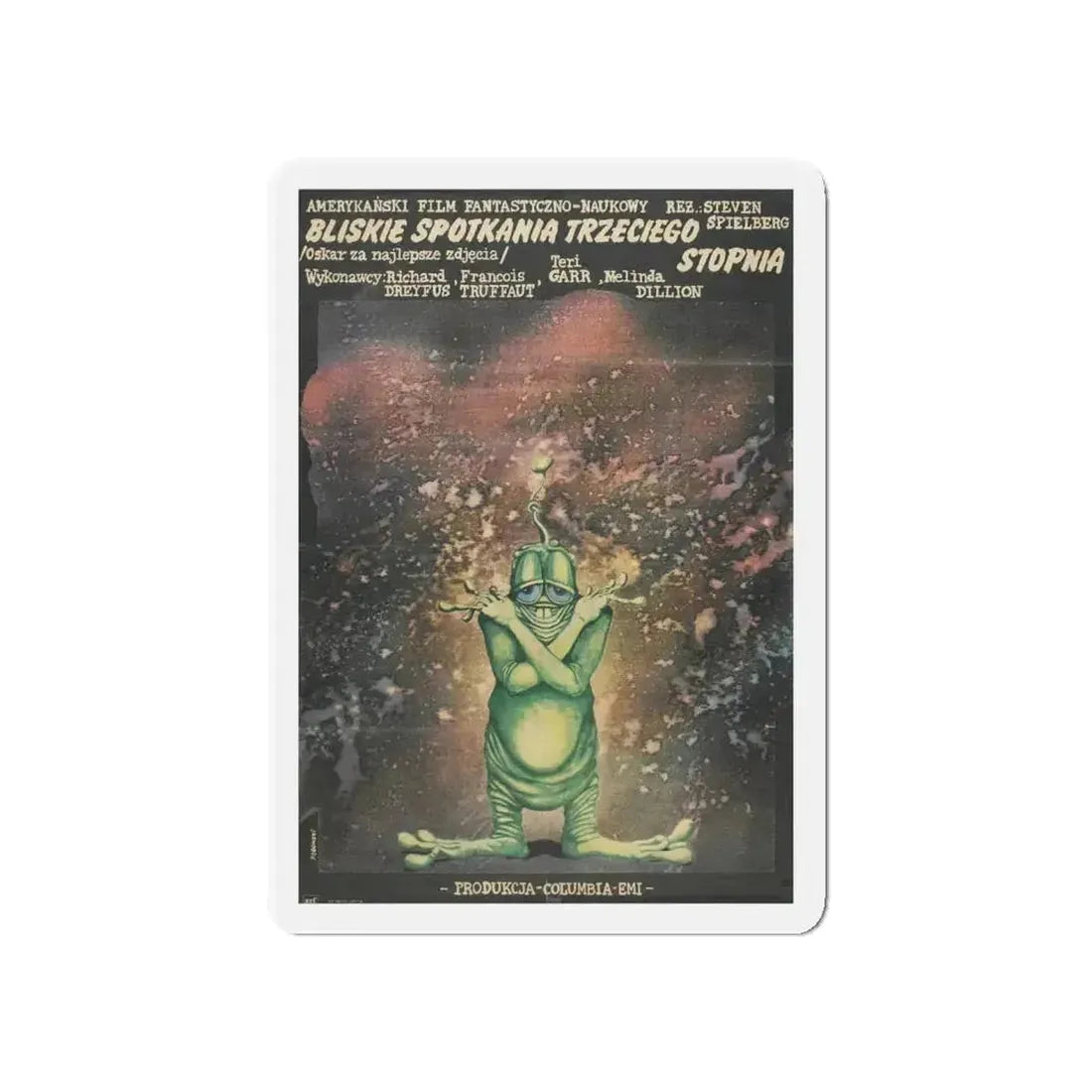 CLOSE ENCOUNTERS OF THE THIRD KIND (polish) 1977 Movie Poster - Refrigerator Magnet - The Sticker Space