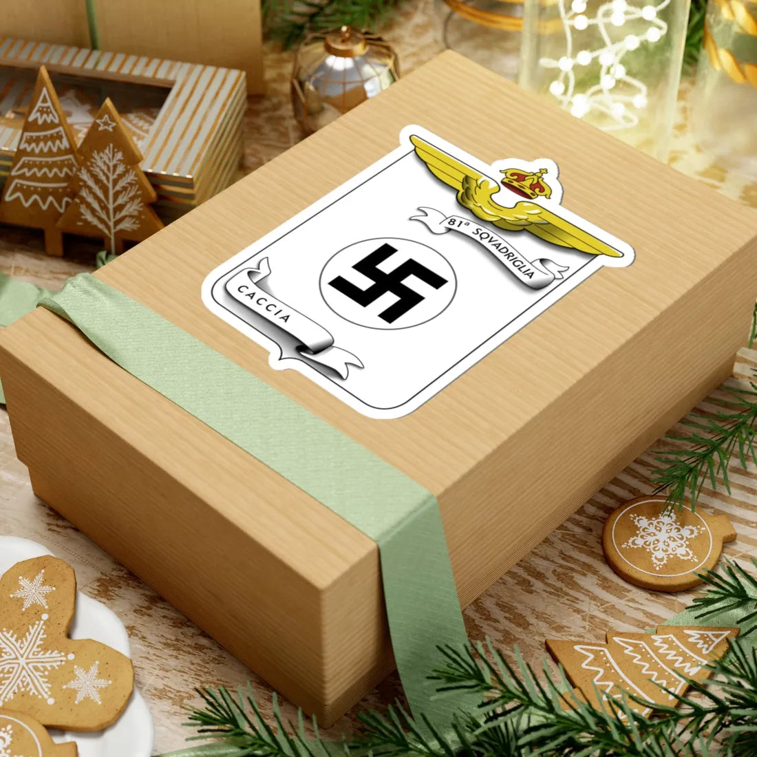 CoA 81 Squadriglia Caccia (Italy) (Coat of Arms) STICKER Vinyl Kiss-Cut Decal - The Sticker Space