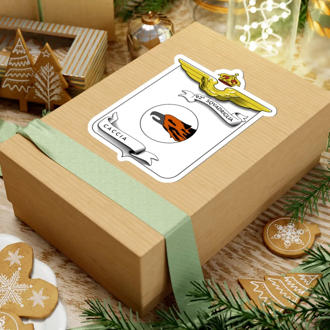 CoA 92 Squadriglia Caccia (Italy) (Coat of Arms) STICKER Vinyl Kiss-Cut Decal - The Sticker Space