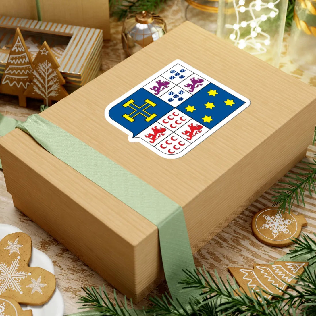 COA Baron of Limeira (Brazil) (Coat of Arms) STICKER Vinyl Kiss-Cut Decal - The Sticker Space