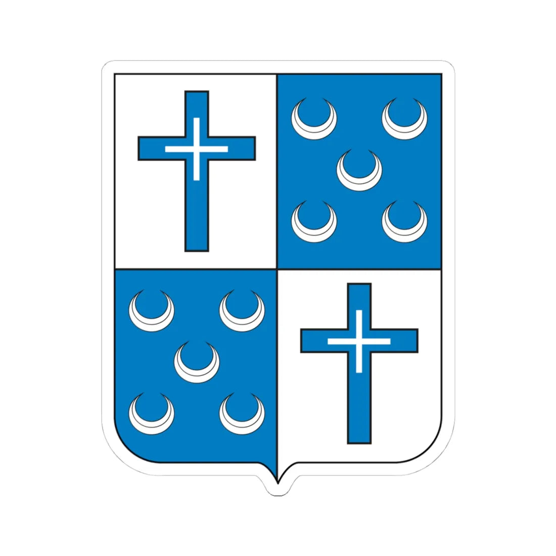 COA Baron of Muriaé (Brazil) (Coat of Arms) STICKER Vinyl Kiss-Cut Decal - The Sticker Space