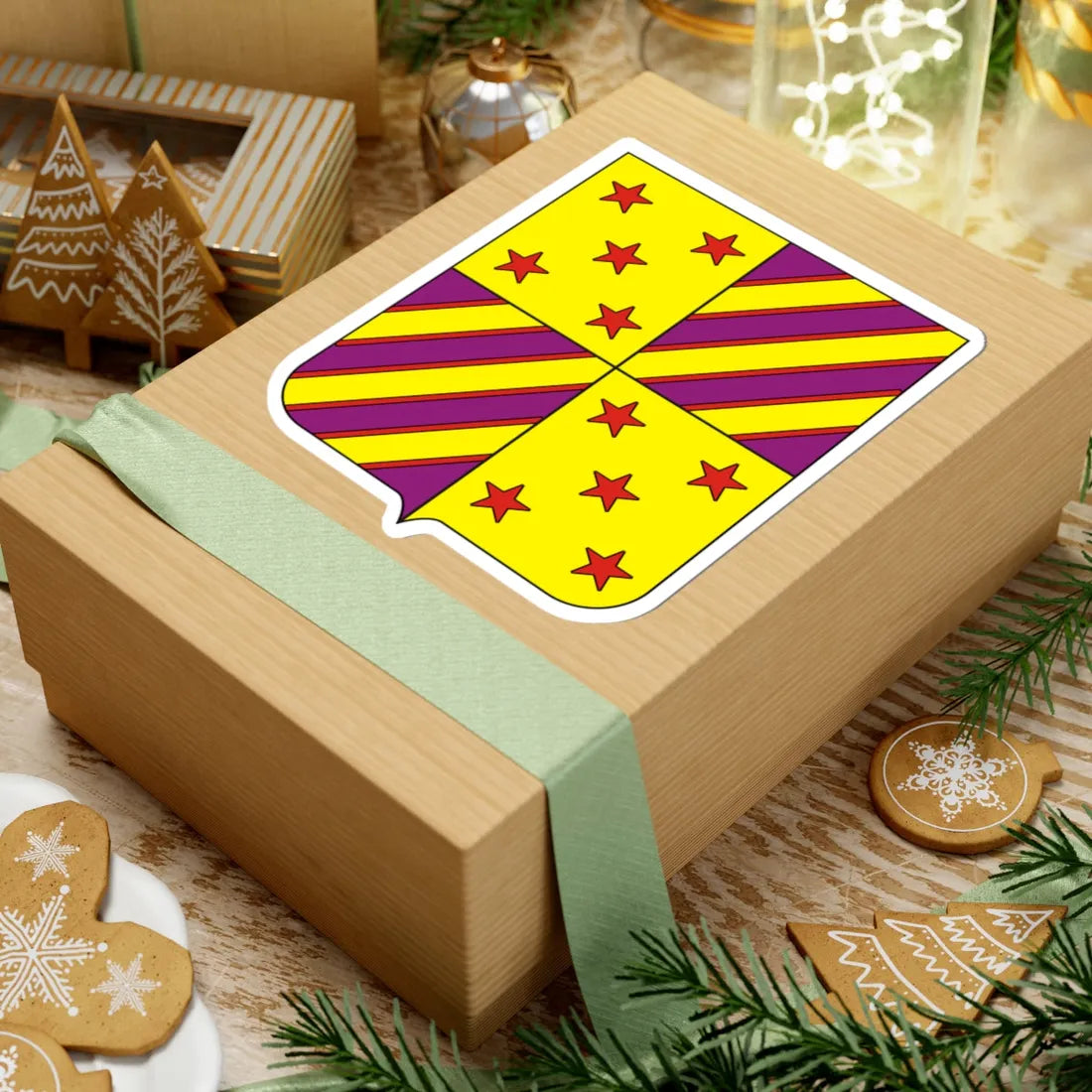 COA Baron of Santa Fé (Brazil) (Coat of Arms) STICKER Vinyl Kiss-Cut Decal - The Sticker Space