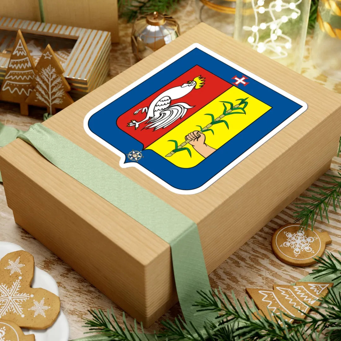 COA Baron of São João da Barra (Brazil) (Coat of Arms) STICKER Vinyl Kiss-Cut Decal - The Sticker Space