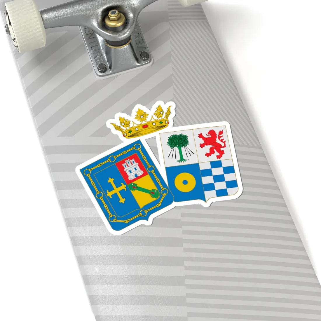 COA Duke Castro-Terreño Sanchez-Navarro y Villar-Villamil (Spain) (Coat of Arms) STICKER Vinyl Kiss-Cut Decal - The Sticker Space