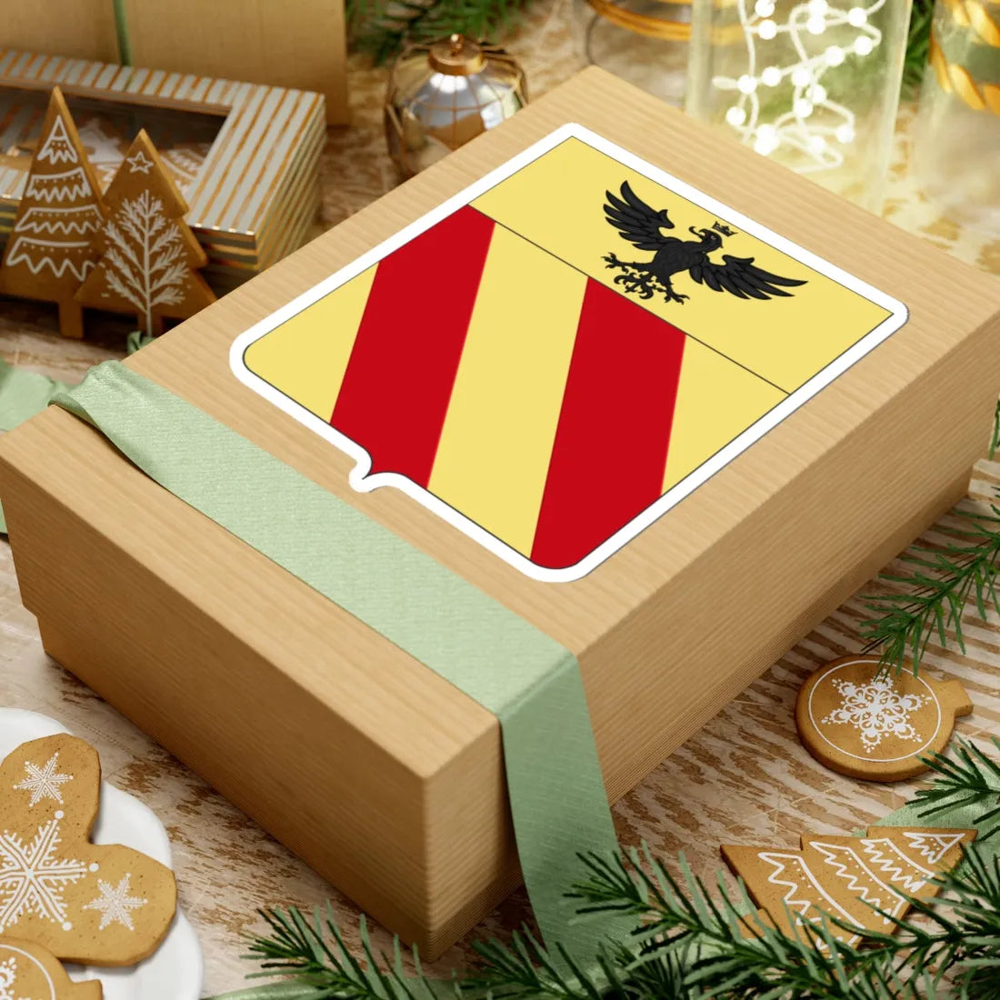 COA fam ITA Vialardi (Italy) (Coat of Arms) STICKER Vinyl Kiss-Cut Decal - The Sticker Space