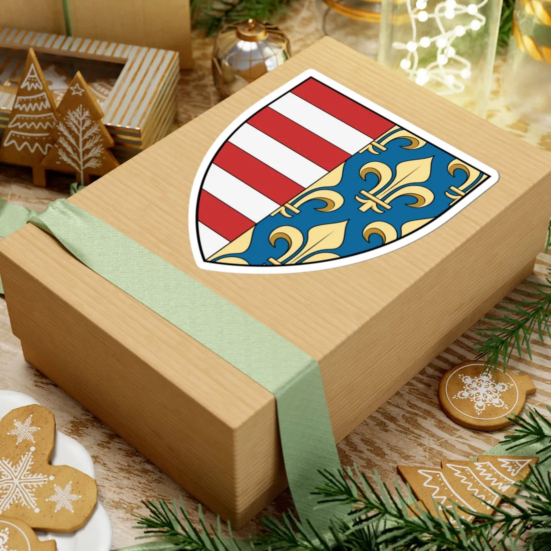 Coa Hungary Country History Charles I 1310-1342 (Hungary) (Coat of Arms) STICKER Vinyl Kiss-Cut Decal - The Sticker Space