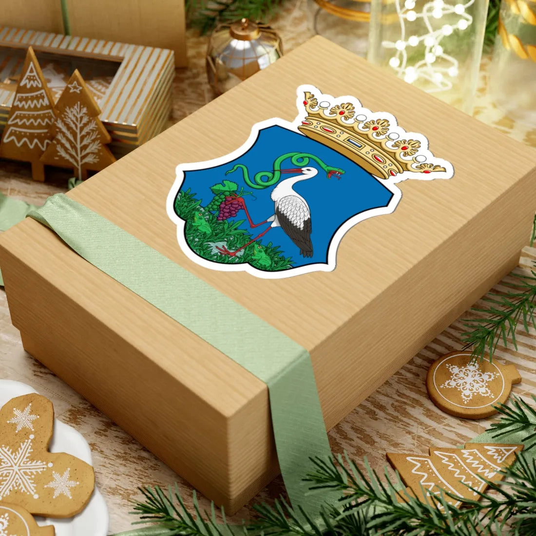 Coa Hungary County Heves history (Hungary) (Coat of Arms) STICKER Vinyl Kiss-Cut Decal - The Sticker Space