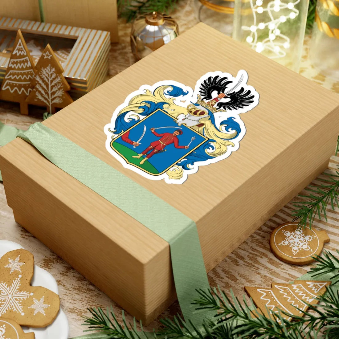 Coa Hungary Family Budaházy V1 (Hungary) (Coat of Arms) STICKER Vinyl Kiss-Cut Decal - The Sticker Space