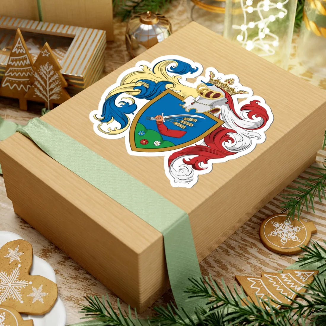 Coa Hungary Family Györffy 1772 (Hungary) (Coat of Arms) STICKER Vinyl Kiss-Cut Decal - The Sticker Space