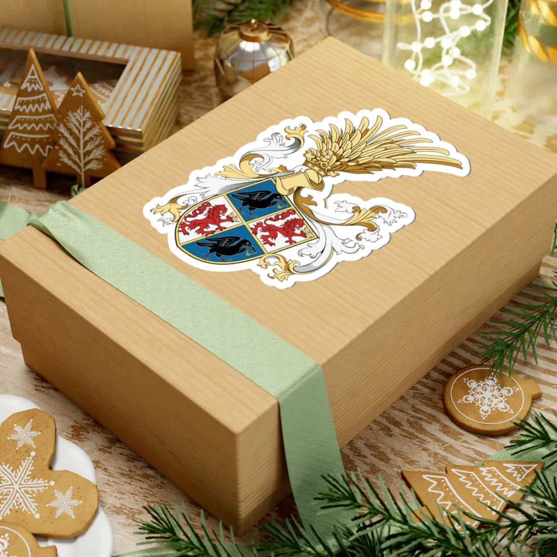 Coa Hungary Family Hunyadi János Extended 1453 (Hungary) (Coat of Arms) STICKER Vinyl Kiss-Cut Decal - The Sticker Space