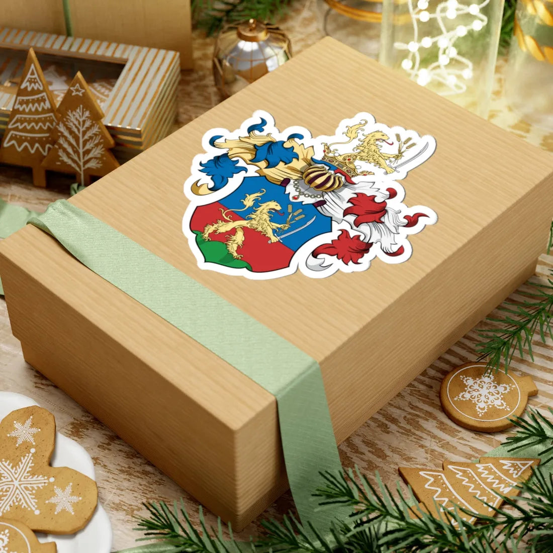 Coa Hungary Family Kabarcz 1625 (Hungary) (Coat of Arms) STICKER Vinyl Kiss-Cut Decal - The Sticker Space