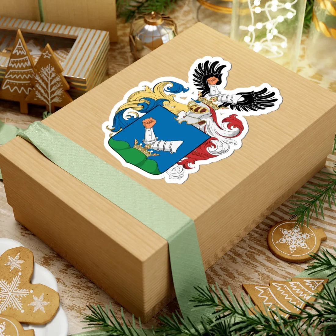 Coa Hungary Family Kelemen farádi 1659 (Hungary) (Coat of Arms) STICKER Vinyl Kiss-Cut Decal - The Sticker Space