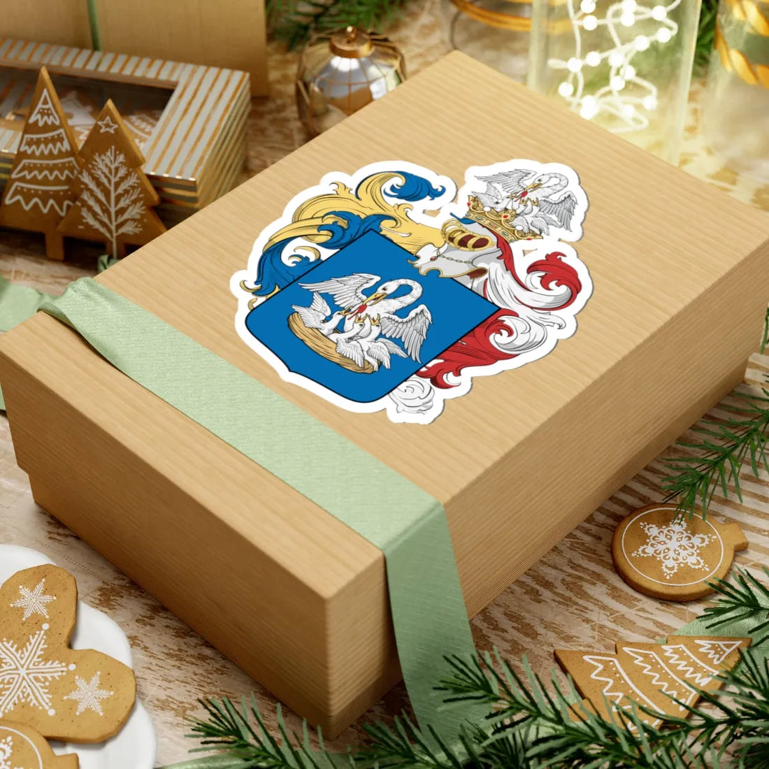 Coa Hungary Family Kiszely - Benedekfalva (Hungary) (Coat of Arms) STICKER Vinyl Kiss-Cut Decal - The Sticker Space