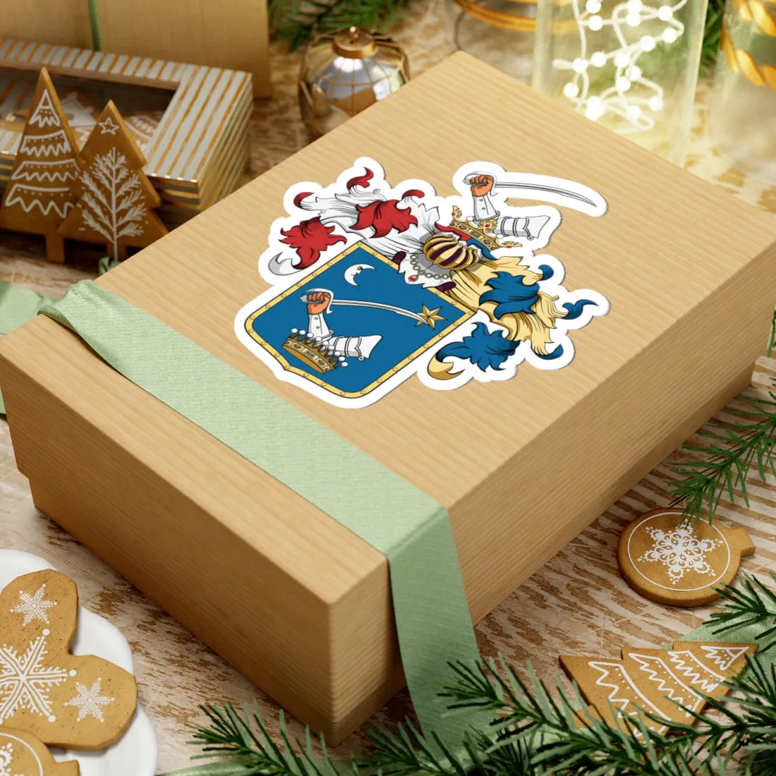 Coa Hungary Family Kémeri (Hungary) (Coat of Arms) STICKER Vinyl Kiss-Cut Decal - The Sticker Space