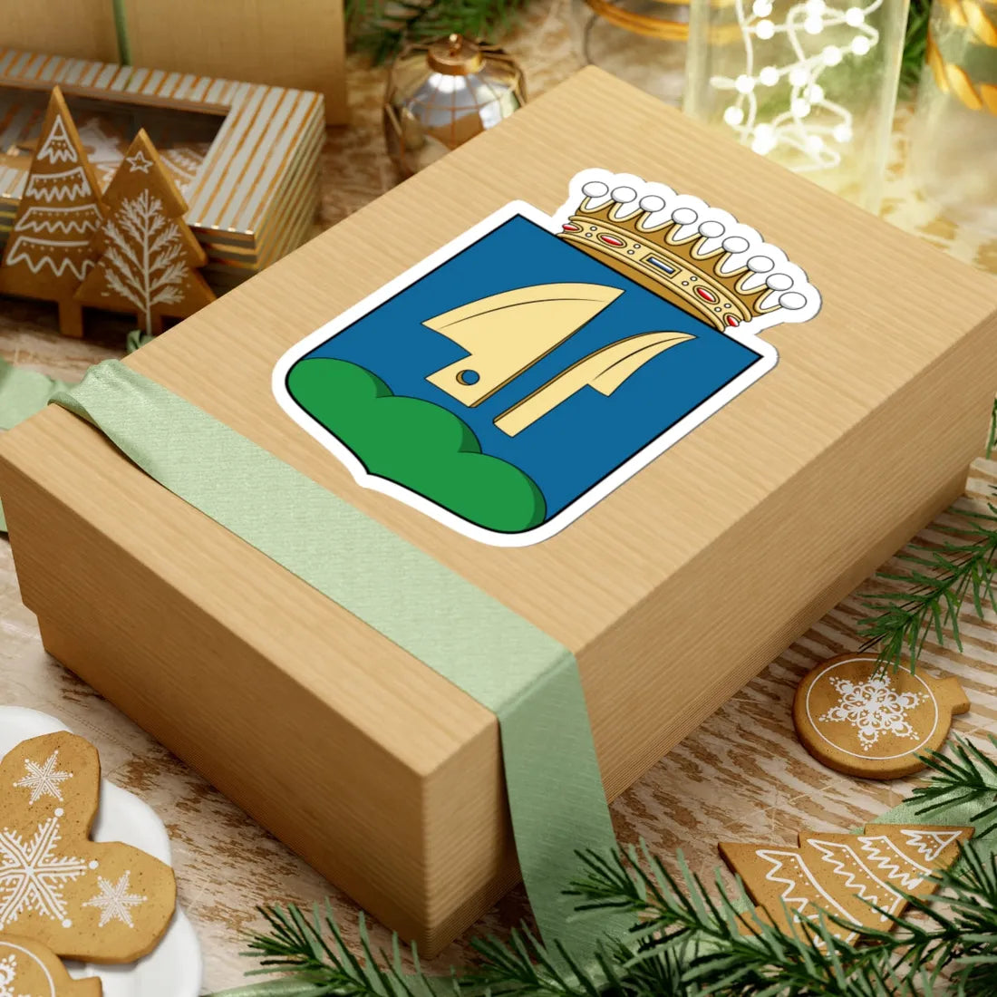 Coa Hungary Town Alsószölnök (Hungary) (Coat of Arms) STICKER Vinyl Kiss-Cut Decal - The Sticker Space